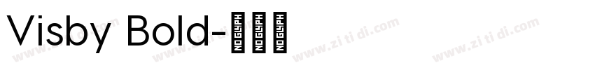 Visby Bold字体转换